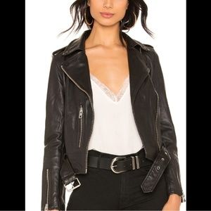 All Saints leather biker Belfran jacket